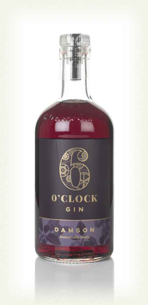 6 O'CLOCK DAMSON GIN 40% 70CL X 6