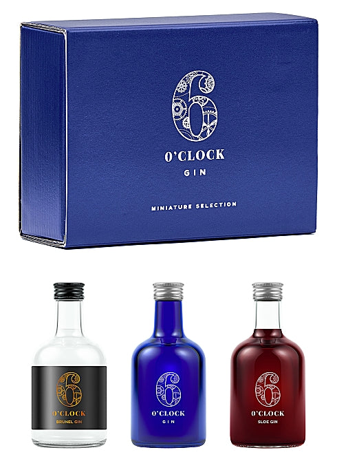 6 O'CLOCK GIN TRIO 5CL X 6
