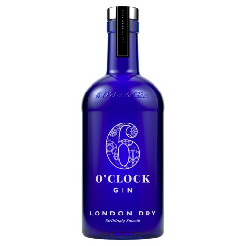 6 O'CLOCK GIN 43% 70CL X 6