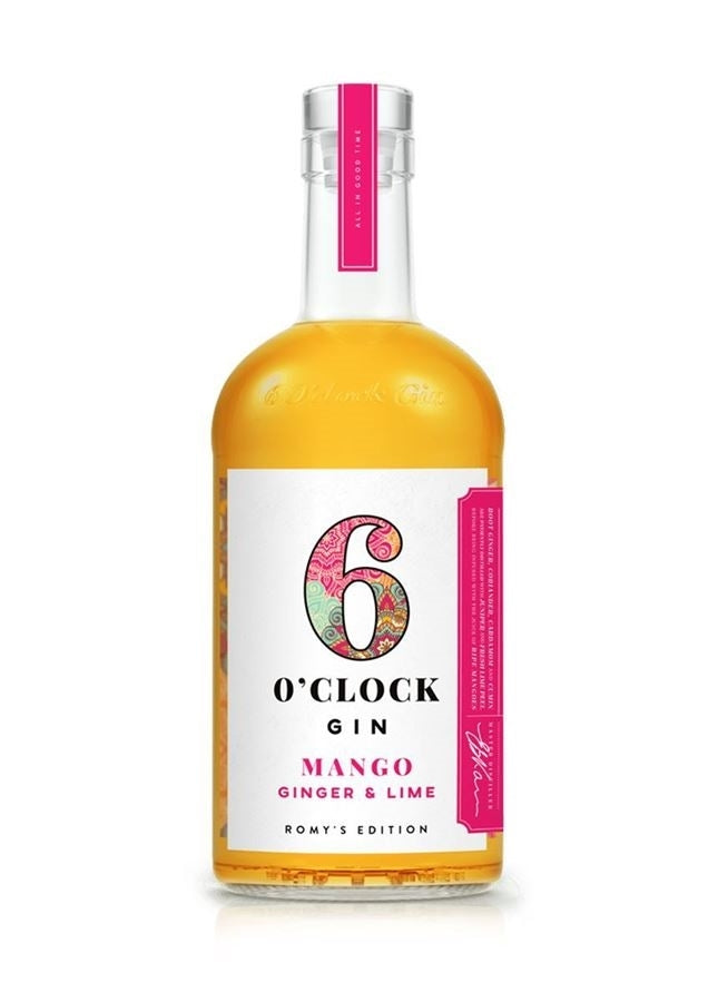 *SINGLE* 6 O'CLOCK MANGO GIN 40% 70CL