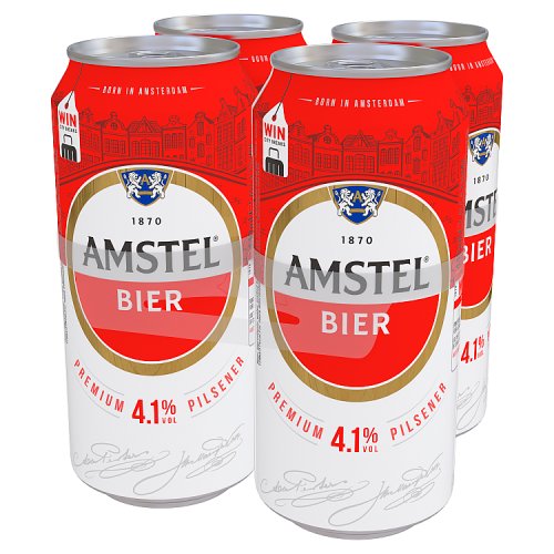 AMSTEL LAGER 4PK X 440ML X 6