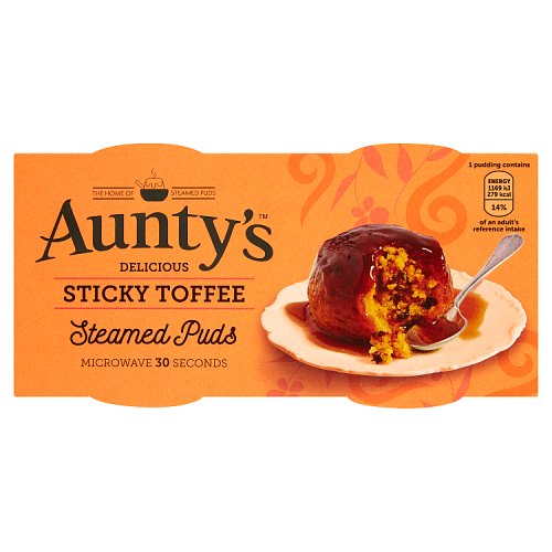 AUNTYS ST/TOFFEE PUD 2x95g x6