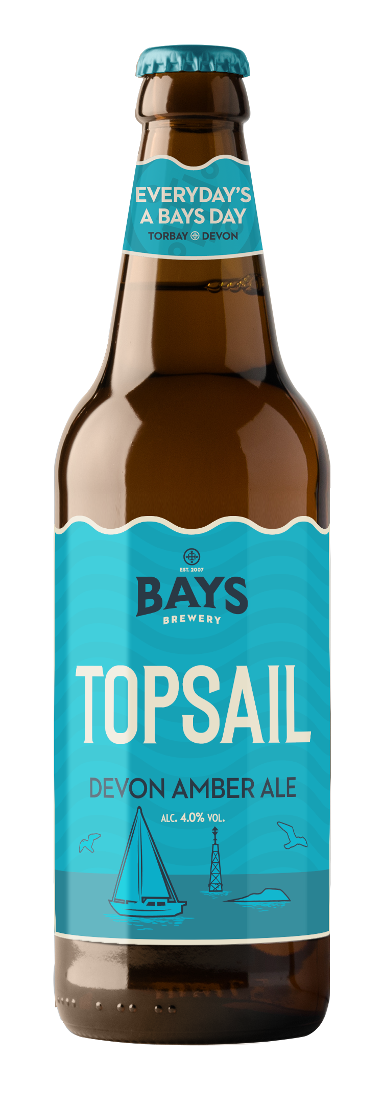 BAYS TOPSAIL AMBER ALE 4% 500ML X 12