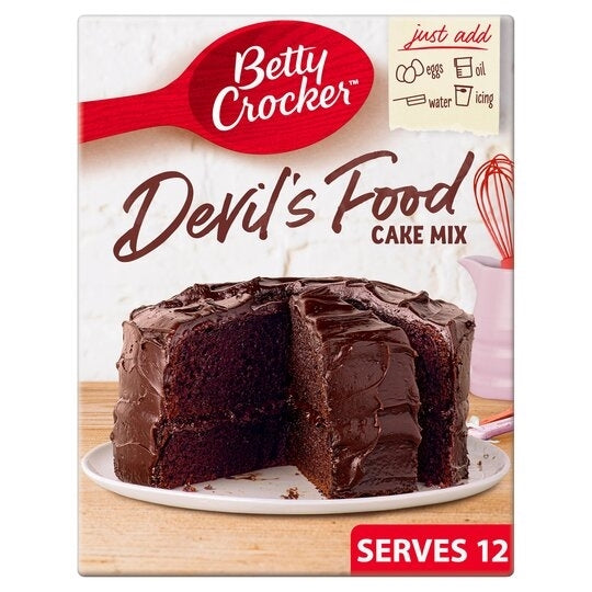 BETTY CROCKER DEVILS FOOD CAKE 425G X 6
