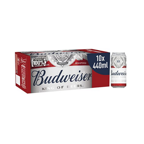 BUDWEISER 440MLS 10PK X 1