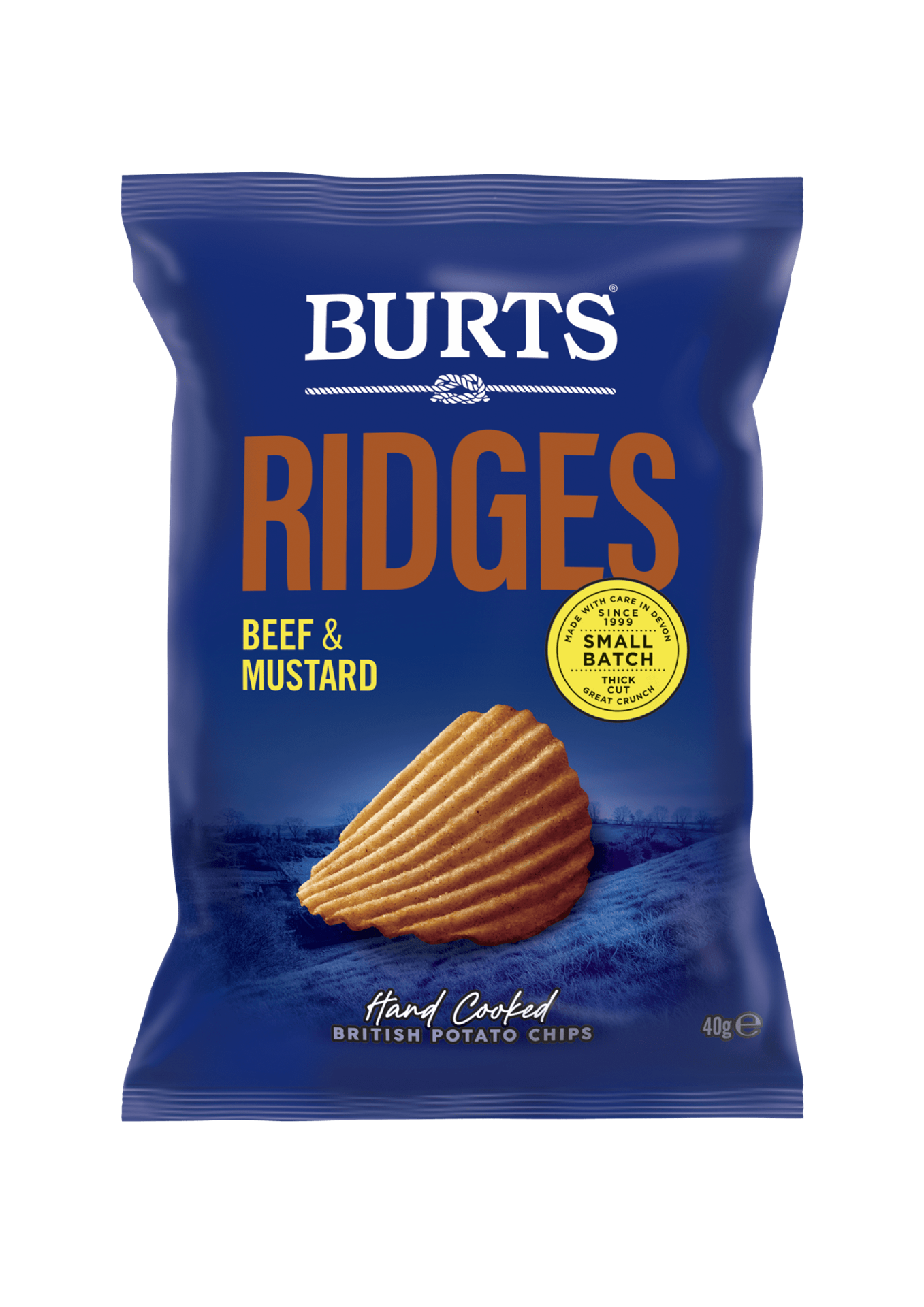 BURTS RIDGES BEEF & MUSTARD 40g x 20