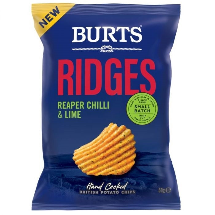 BURTS RIDGES REAPER CHILLI & LIME 40g x 20