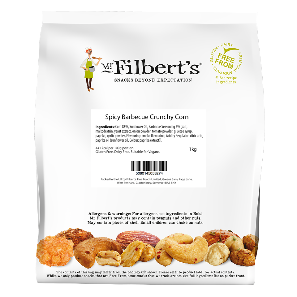 FILBERTS CRUNCHY CORN BBQ BULK 1KG