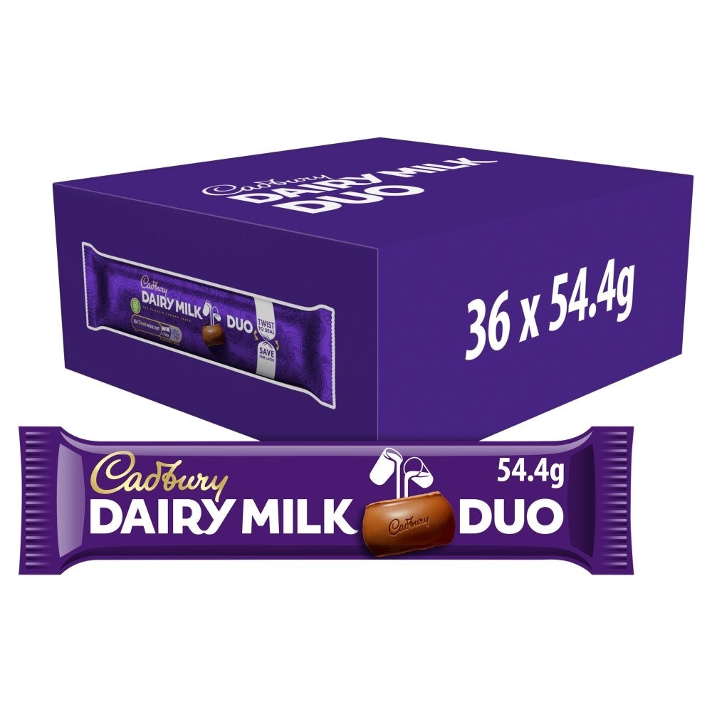 CADBURYS DAIRY MILK **DUO** 54G X 36