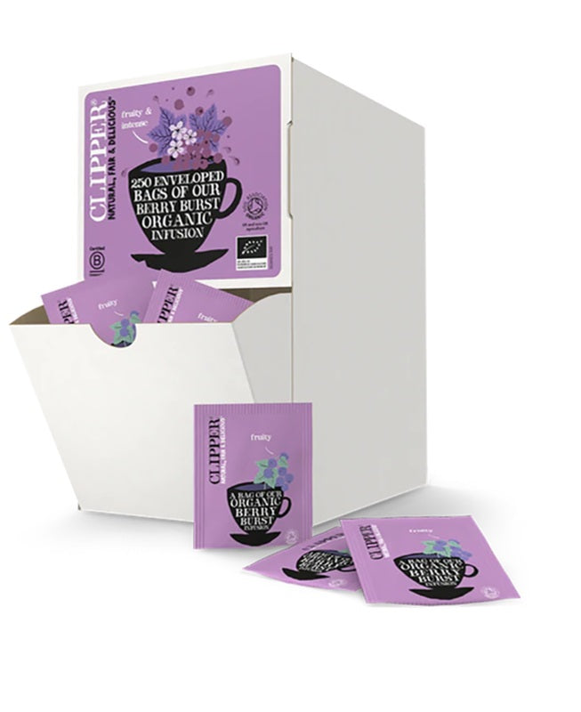CLIPPER BERRY BURST ENV & TAG 250's x 1