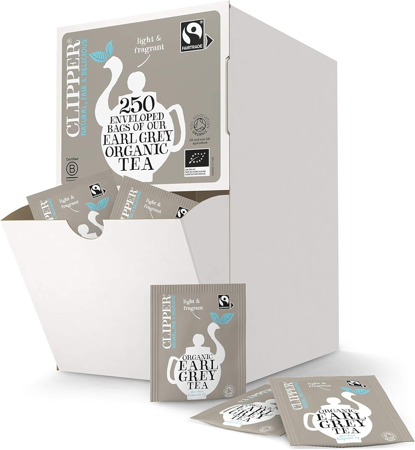 CLIPPER EARL GREY ENV & TAG 250's x 1