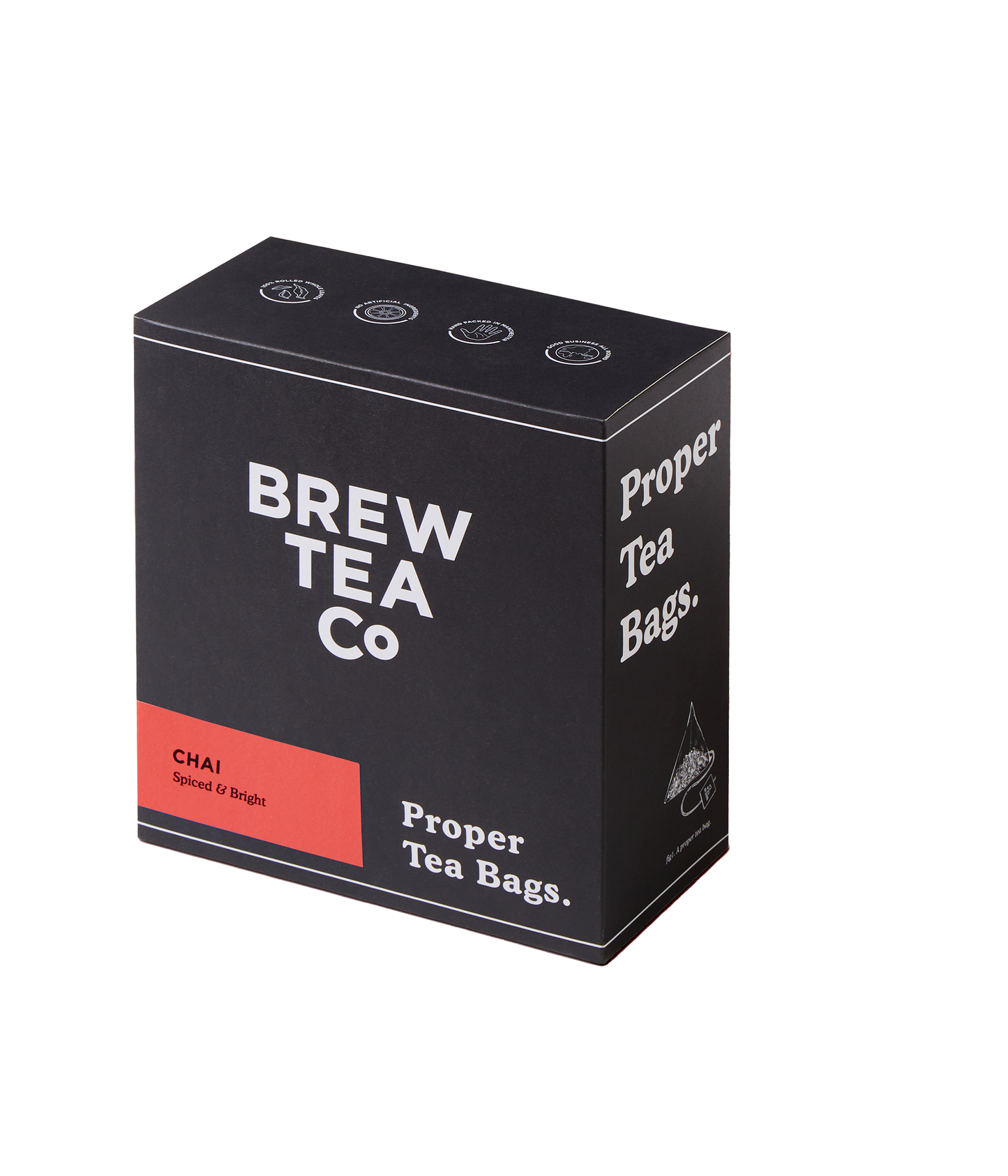 BREW TEA TAGGED TEABAGS CHAI X 100