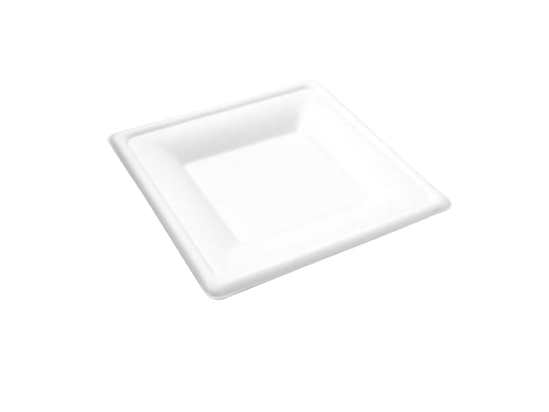 VEGWARE 6" SQUARE BAGASSE PLATES X 500