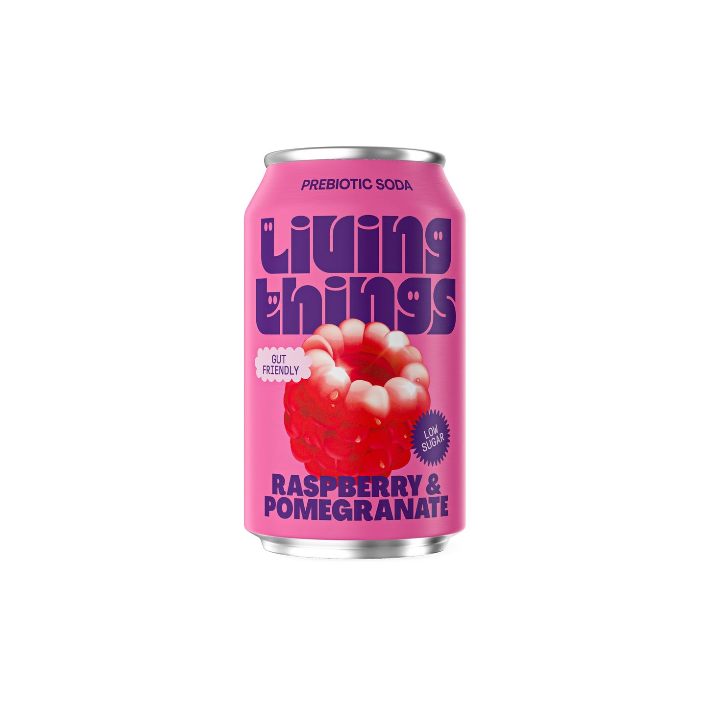 LIVING THINGS RASPBERRY & POMEGRANATE CANS X 12