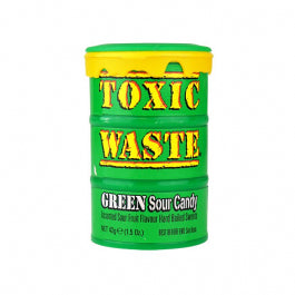 TOXIC WASTE SOUR CANDY GREEN DRUM 42g x 12