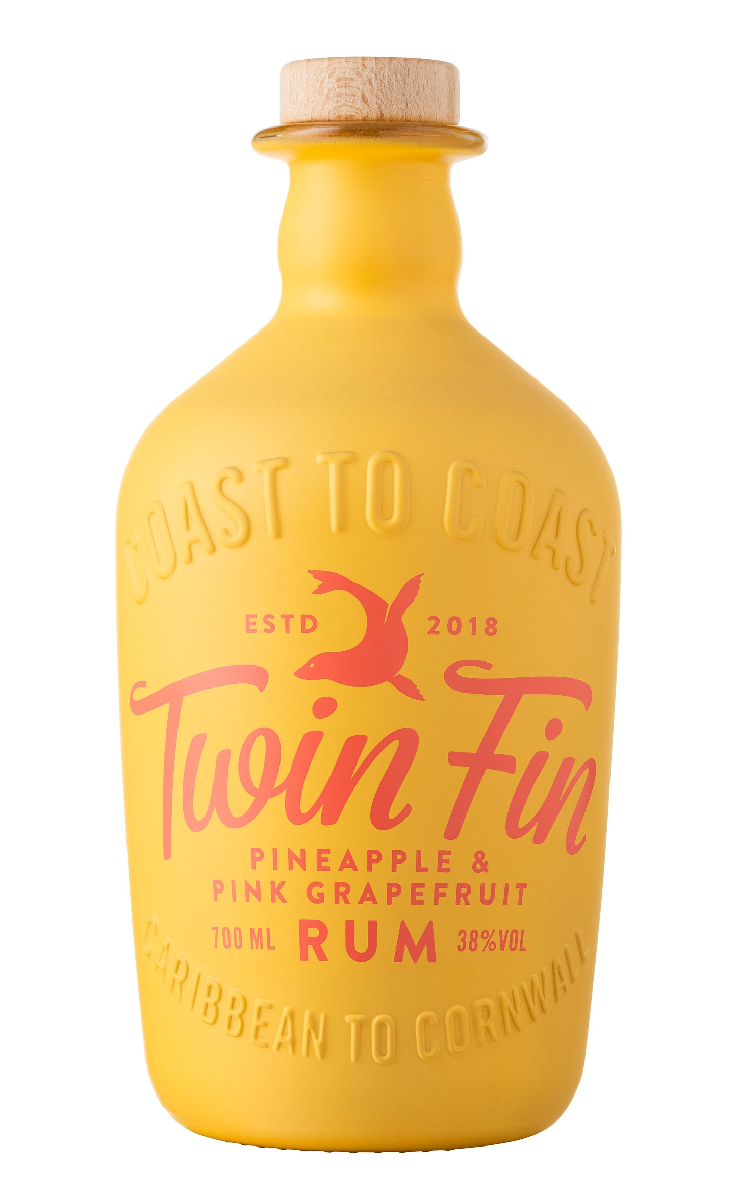 *SINGLE* TWIN FIN P/APPLE & PINK G/FRUIT RUM 70cl