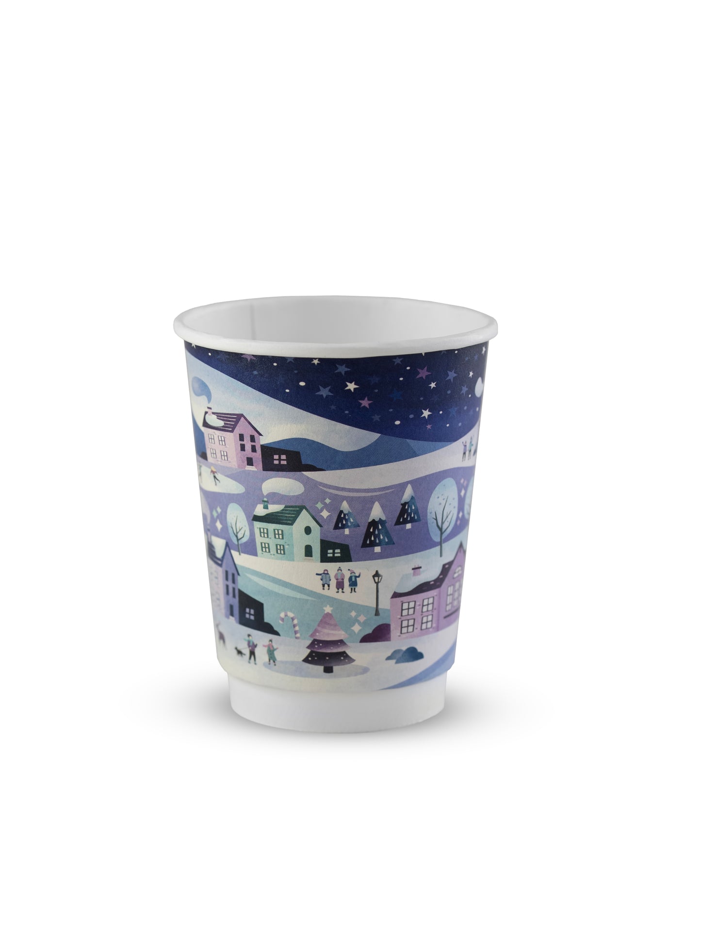 VEGWARE WINTER THEMED 12OZ DBL WALLED CUPS X 500
