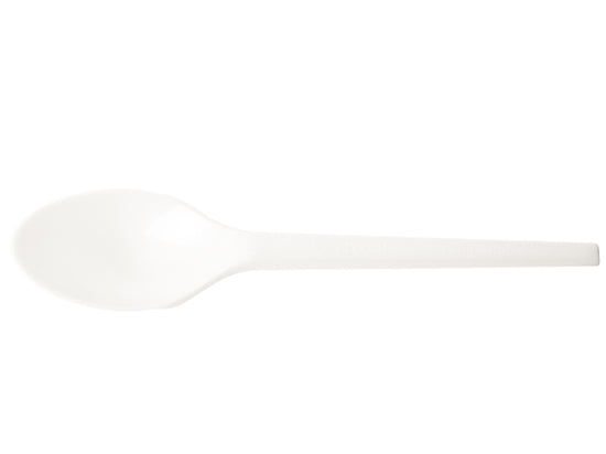 VEGWARE 6.5inch COMP WHITE SPOONS X 1000