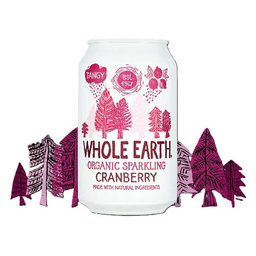WHOLE EARTH ORGANIC CRANBERRY 330ml x 24