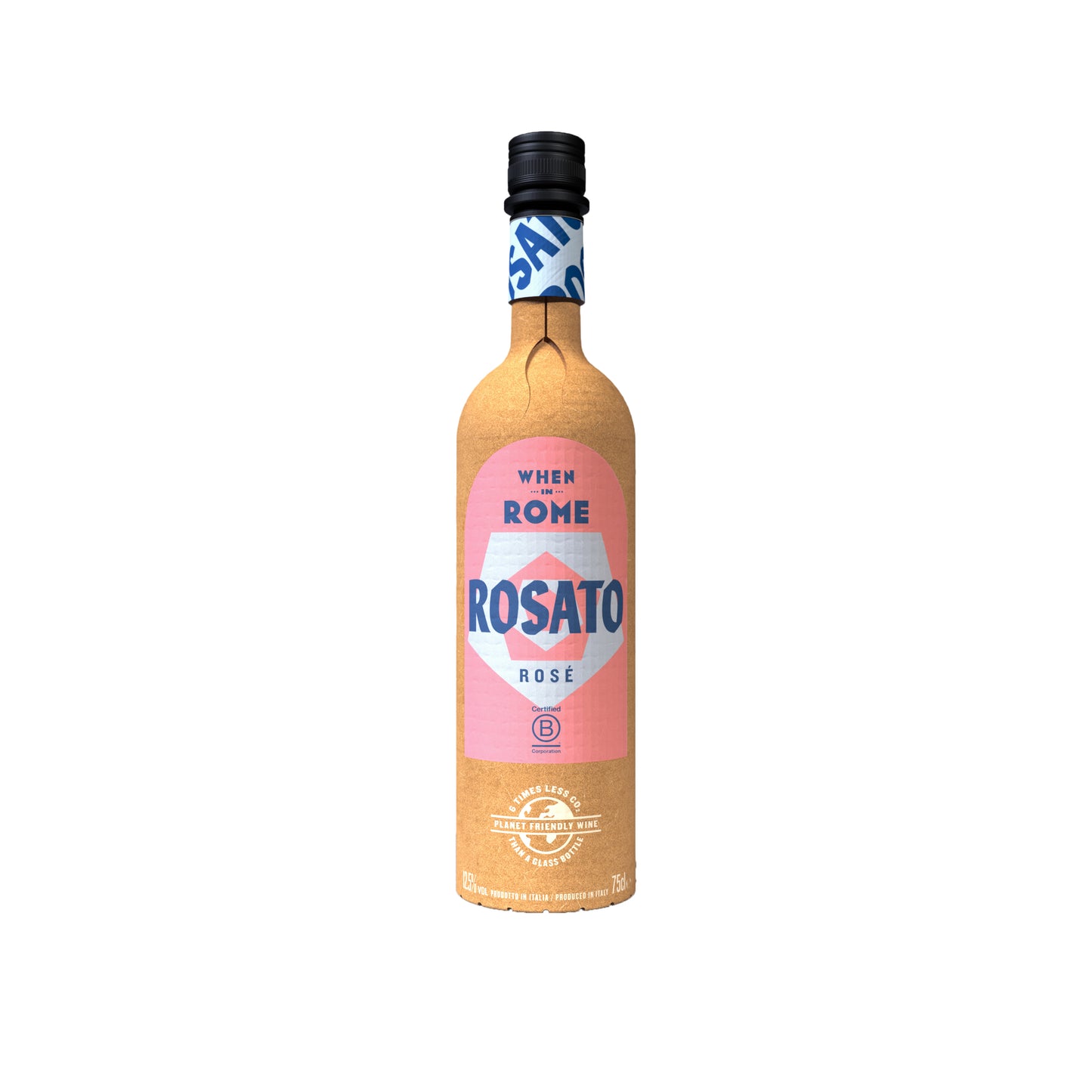 WHEN IN ROME 75cl ROSATO WINE PAPER BOTTLE X 6