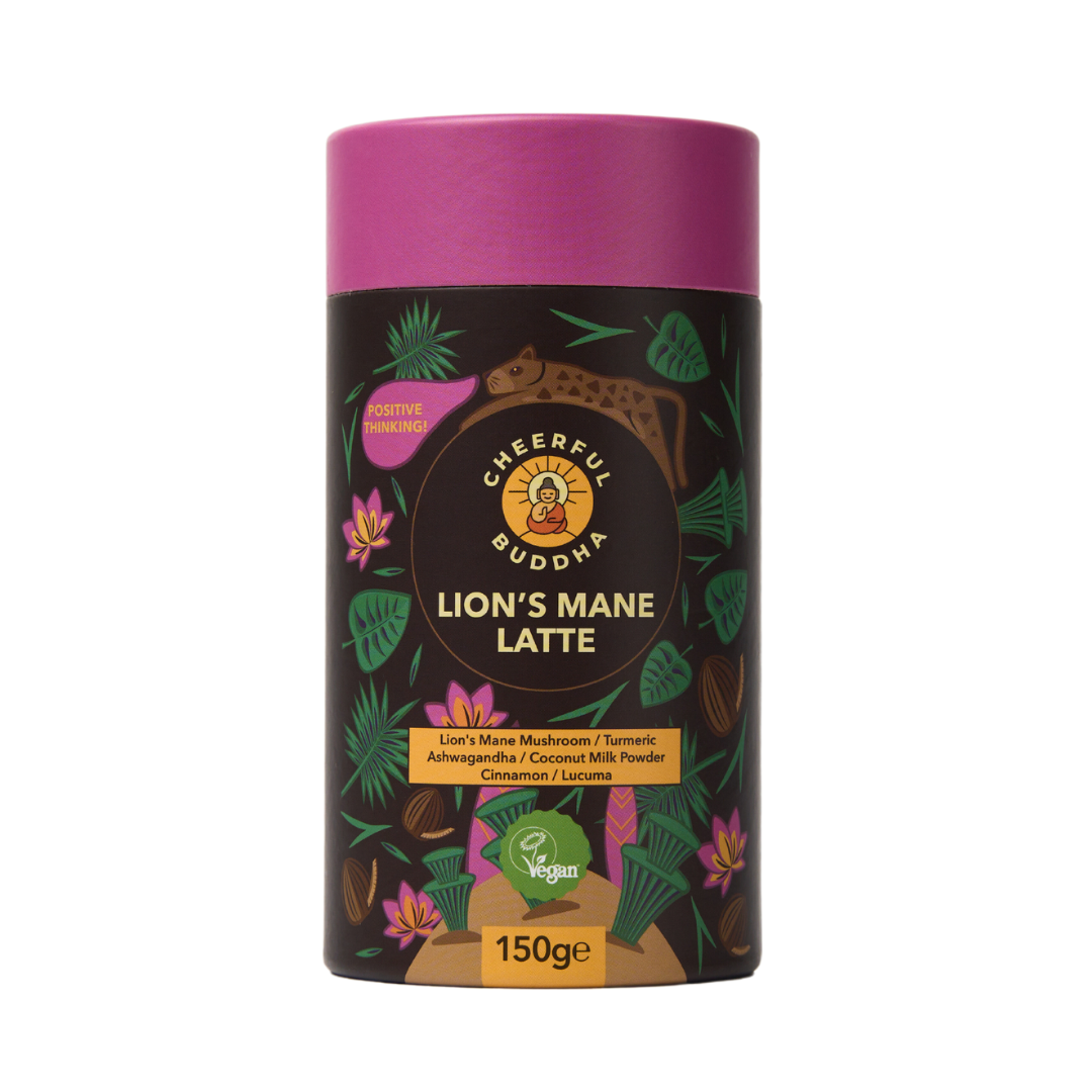 CHEERFUL BUDDHA LIONS MANE LATTE 150G X 6