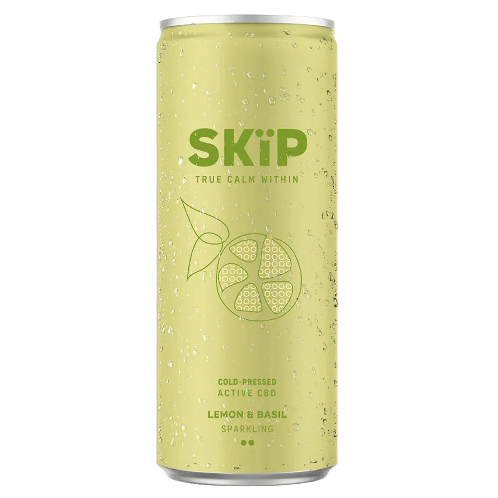 SKIP COLD PRESSED CBD LEMON & BASIL 250ML X 12