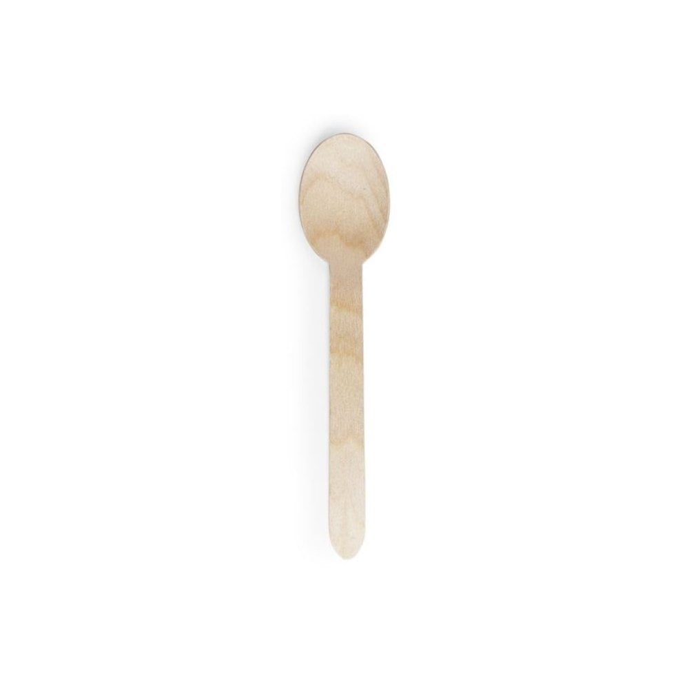 VEGWARE WOODEN DESSERT SPOON 6IN X 1000
