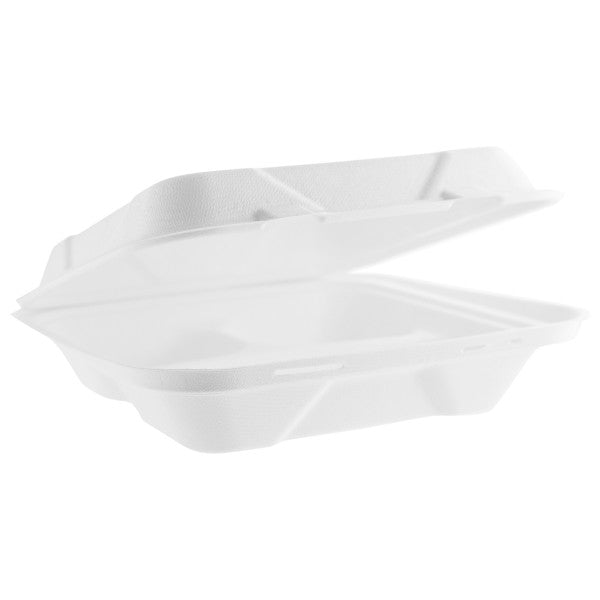 VEGWARE 9" 3 COMP BAGASSE LUNCH BOX X 200