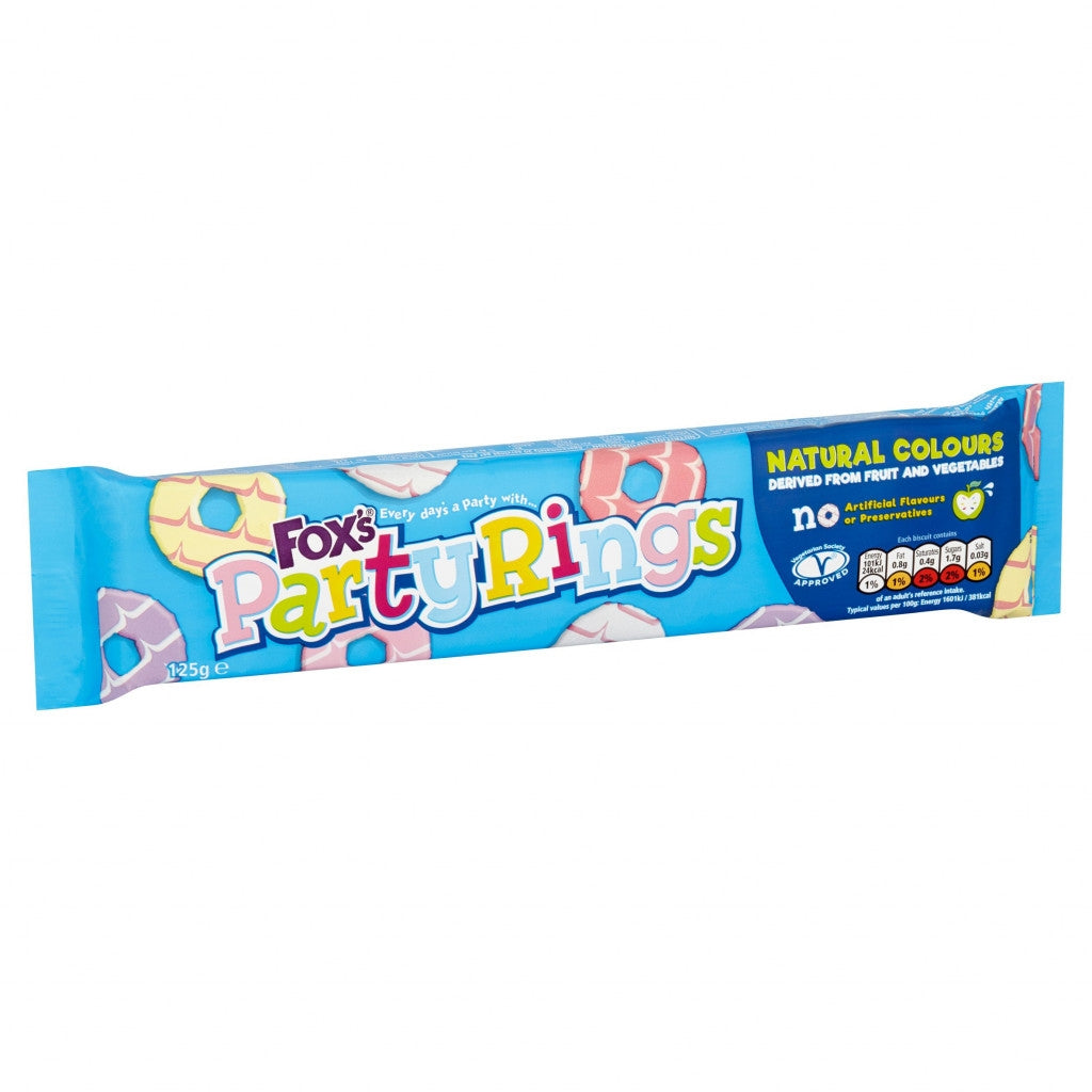 FOX'S PARTY RINGS 125G X 16