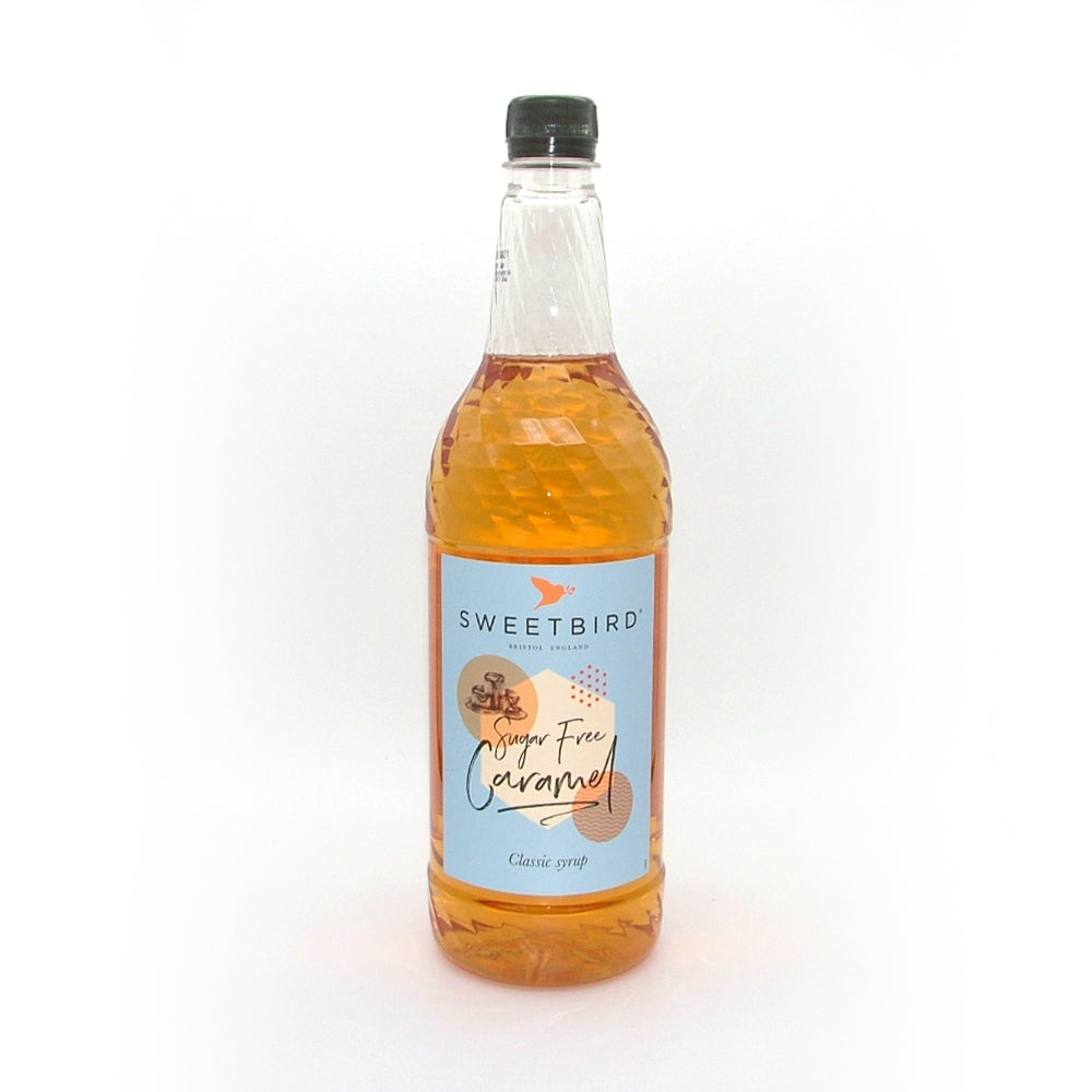 SWEETBIRD SUGAR FREE CARAMEL SYRUP LTR