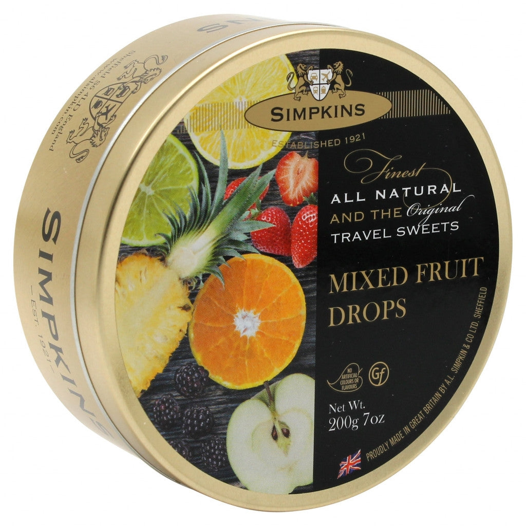 SIMPKINS MIXED FRUITS TRAVEL TINS 200G X 6