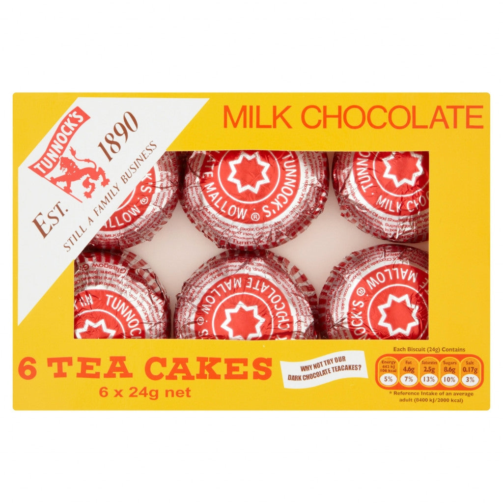 TUNNOCKS TEACAKES 6 PACK X 12