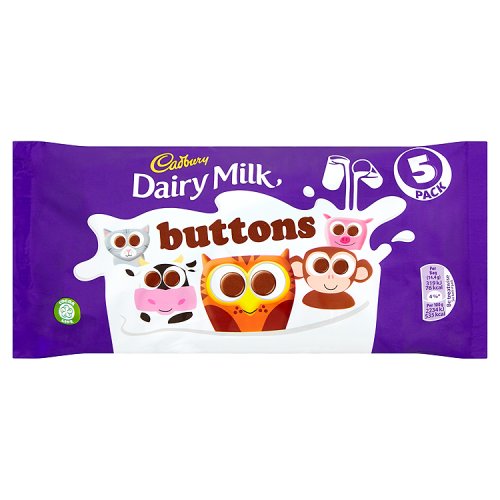 CADBURY BUTTONS (70G) 5 PACK X 16