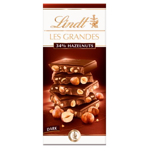 LINDT DARK HAZELNUT NOISETTE NOIR 150G X 13