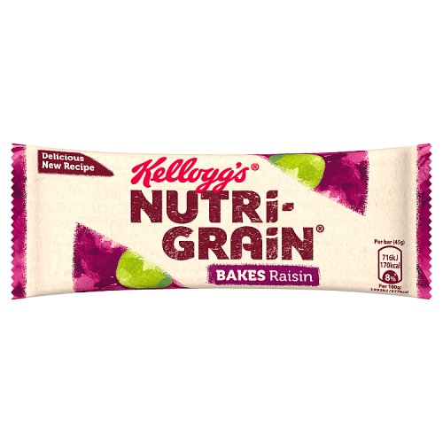 KELLOGGS NUTRIGRAIN ELEVENSES BAKES RAISIN x 24