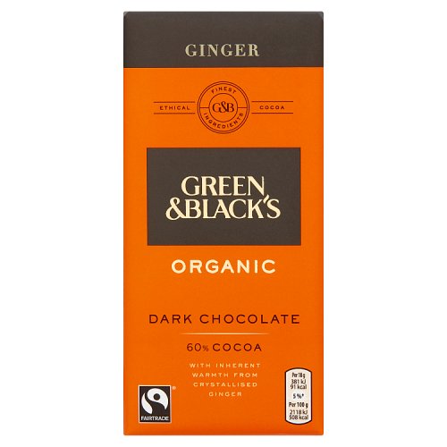 GREEN & BLACKS GINGER 90G X 15