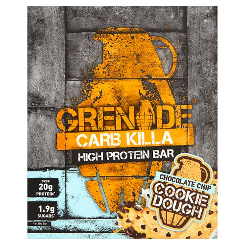 GRENADE BARS CHOCOLATE CHIP COOKIE DOUGH 60G X 12