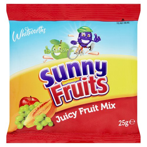 WHITWORTHS JUICY FRUIT MIX 25G X 60