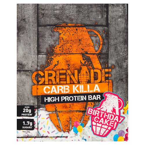 GRENADE BARS BIRTHDAY CAKE 60G X 12