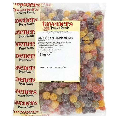 TAVENERS W/O AMERICAN HARD GUMS X 3KG BAG