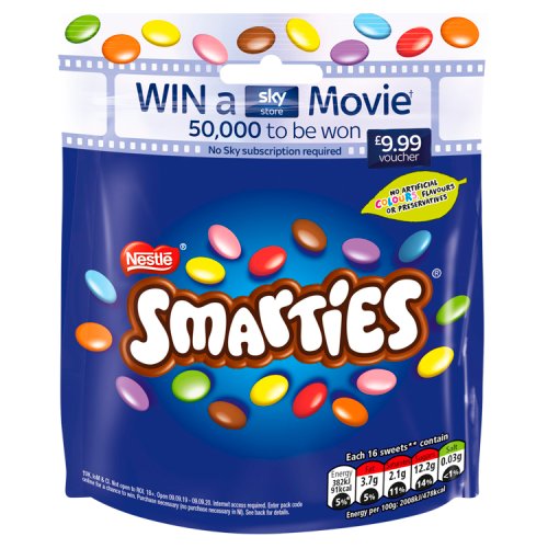 SMARTIES POUCH 105G X 8