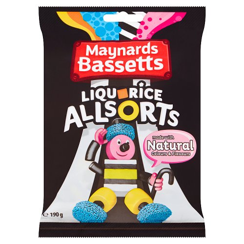 MAYNARDS BASSETTS LIQUORICE ALLSORTS 165G BAG X 10