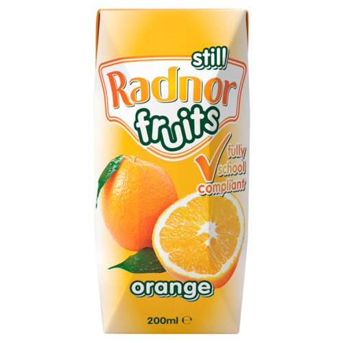 RADNOR FRUITS ORANGE 200ML X 24