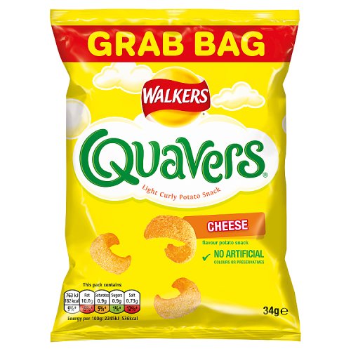 QUAVERS CHEESE *GRAB BAG* X 30