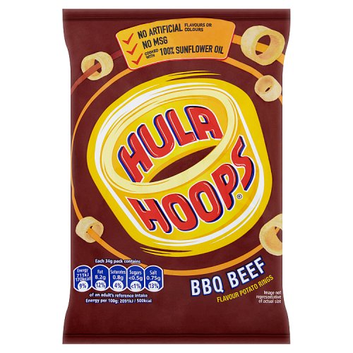 HULA HOOPS BARBECUE BEEF X 32