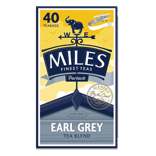 MILES EARL GREY TEABAGS 40s x6