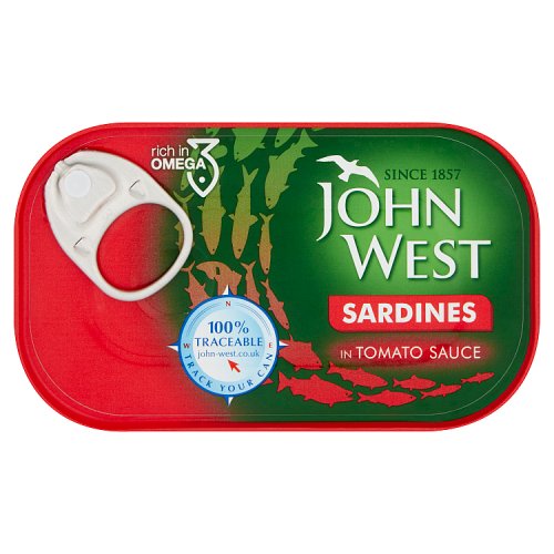 JOHN WEST SARDINES IN TOMATO SAUCE 120G x12