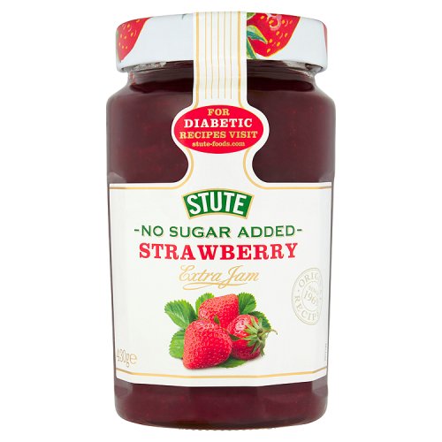 STUTE DIABETIC STRAWBERRY JAM 430G X 6