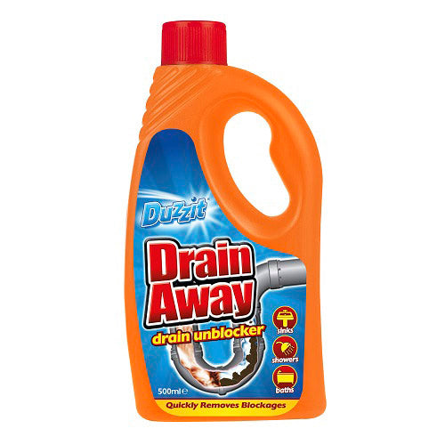 DUZZIT DRAIN AWAY LIQUID 400ML X 12