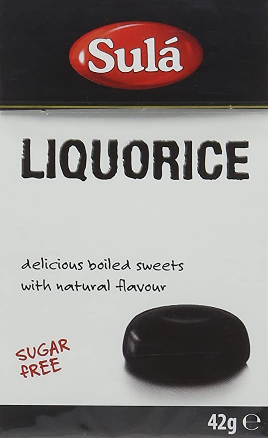 SULA LIQUORICE CARTONS SUGAR FREE X 14